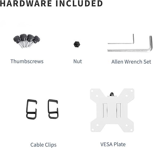 Miniatura 8 de VIVO Brazo de monitor individual totalmente ajustable para soporte de escritorio brazo de monitor para 1 pantalla de hasta 27 pulgadas negro