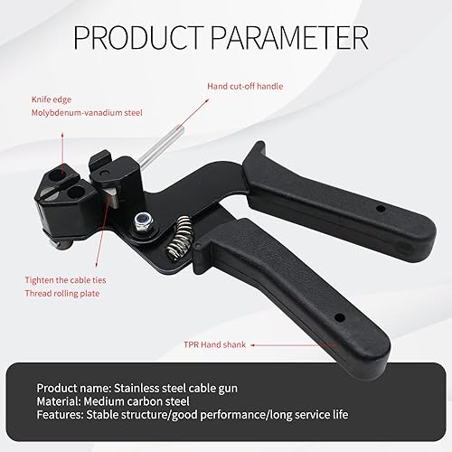 Miniatura 5 de Bridas de metal de 0.181 x 7.874 in, 100 unidades, grado 304 con resistencia de 220 libras, mecanismo de autobloqueo, bridas de acero inoxidable