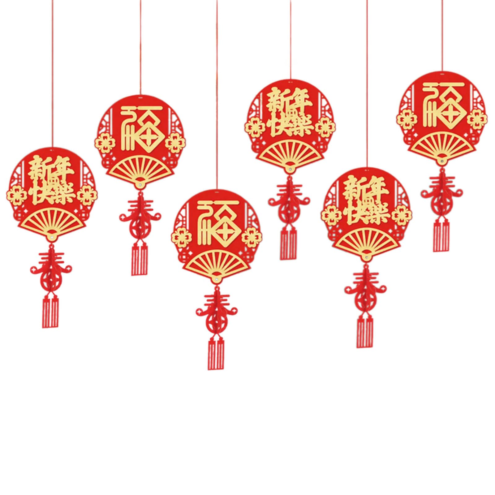 Carotoe Type B 6Pcs 2025 Snake Year Decoration Spring Festival Hanging Ornament For Home Shop And Spring Festival Celebration Traditional Modern Hanging Decoration