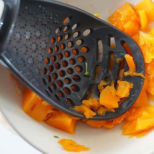 Miniatura 4 de Cuchara de cocina multifuncional, 6 en 1, utensilios de cocina para cocinar, rallar, drenar, machear, cuchara de cocina, separador de huevos,