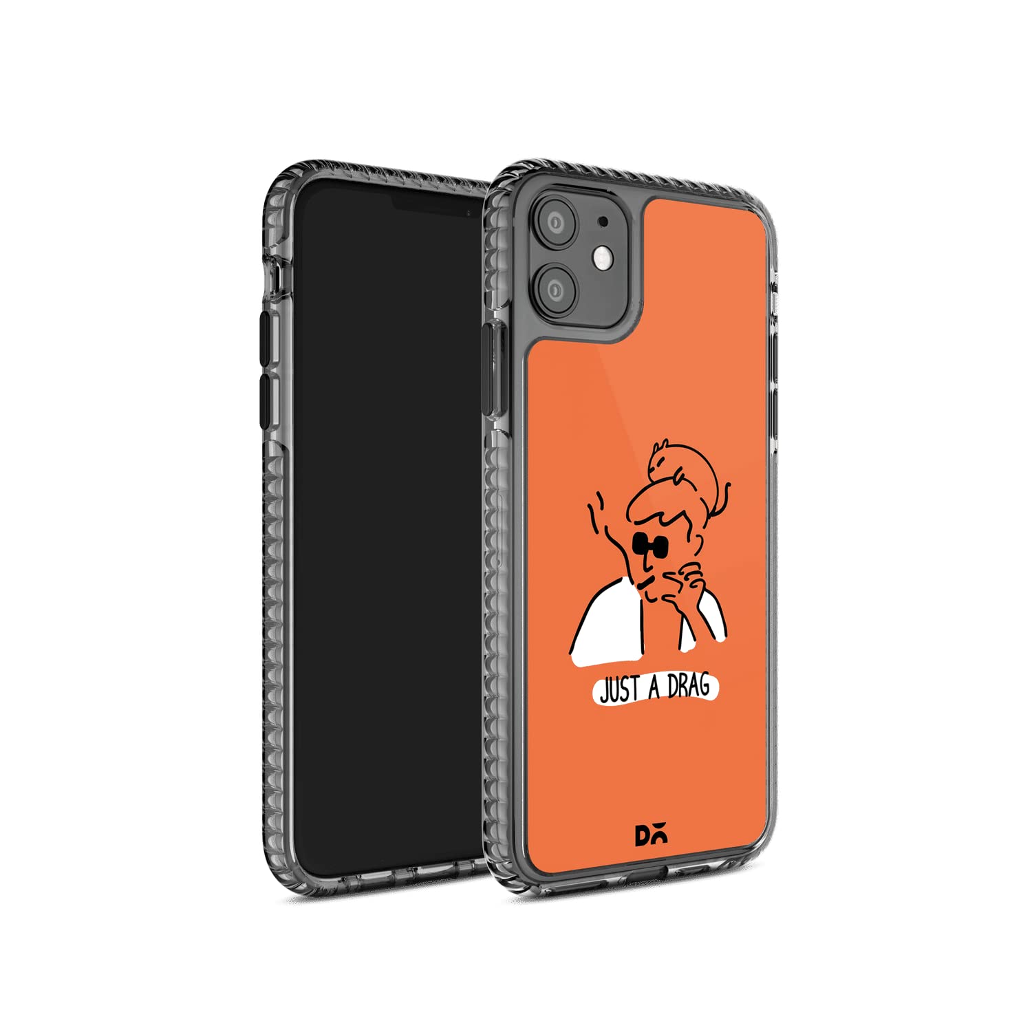 DailyObjects Mobile Phone Case for iPhone 11 | Printed Just A Drag Stride 2.0 Slim Back Cover | Designer Matte Finish | Hard Ultra Protective & Anti Shock