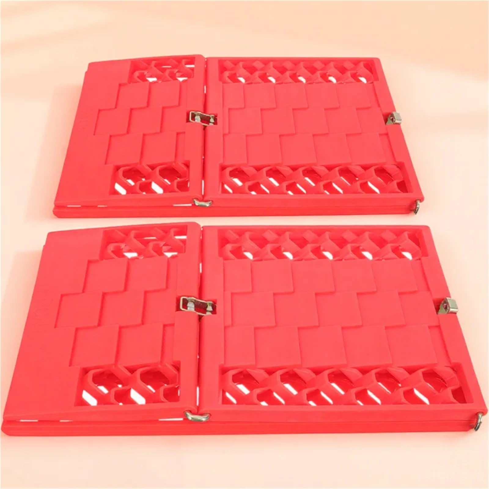 Tavola di trazione per il soccorso stradale, 1 paio di tavole trazione for pneumatici in plastica antiscivolo for fango, neve, fuoristrada, tappetino for auto emergenza