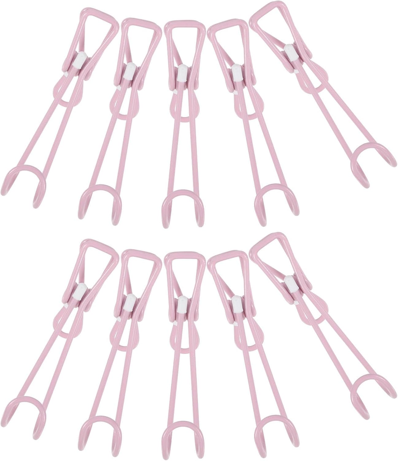Ipetboom 10pcs Multi-Color Metal Clip Hooks for Kitchen and Bathroom Storage Stainless Steel Hanging Clips with Hooks for Office and Home Organization
