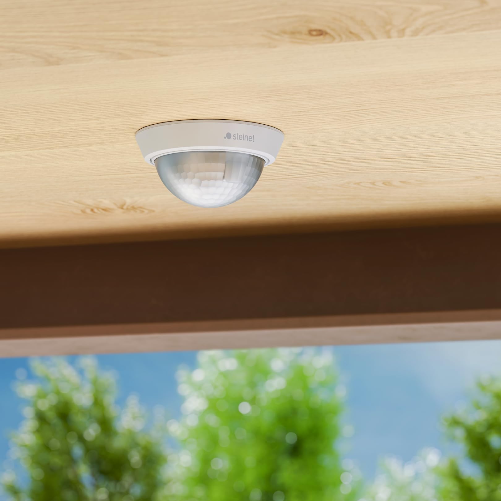 Steinel MD IR N360 Encastrable au Plafond Blanc – Détecteur de Mouvement de Plafond avec détection à 360° | Contrôle précis du capteur et intégration de l'application
