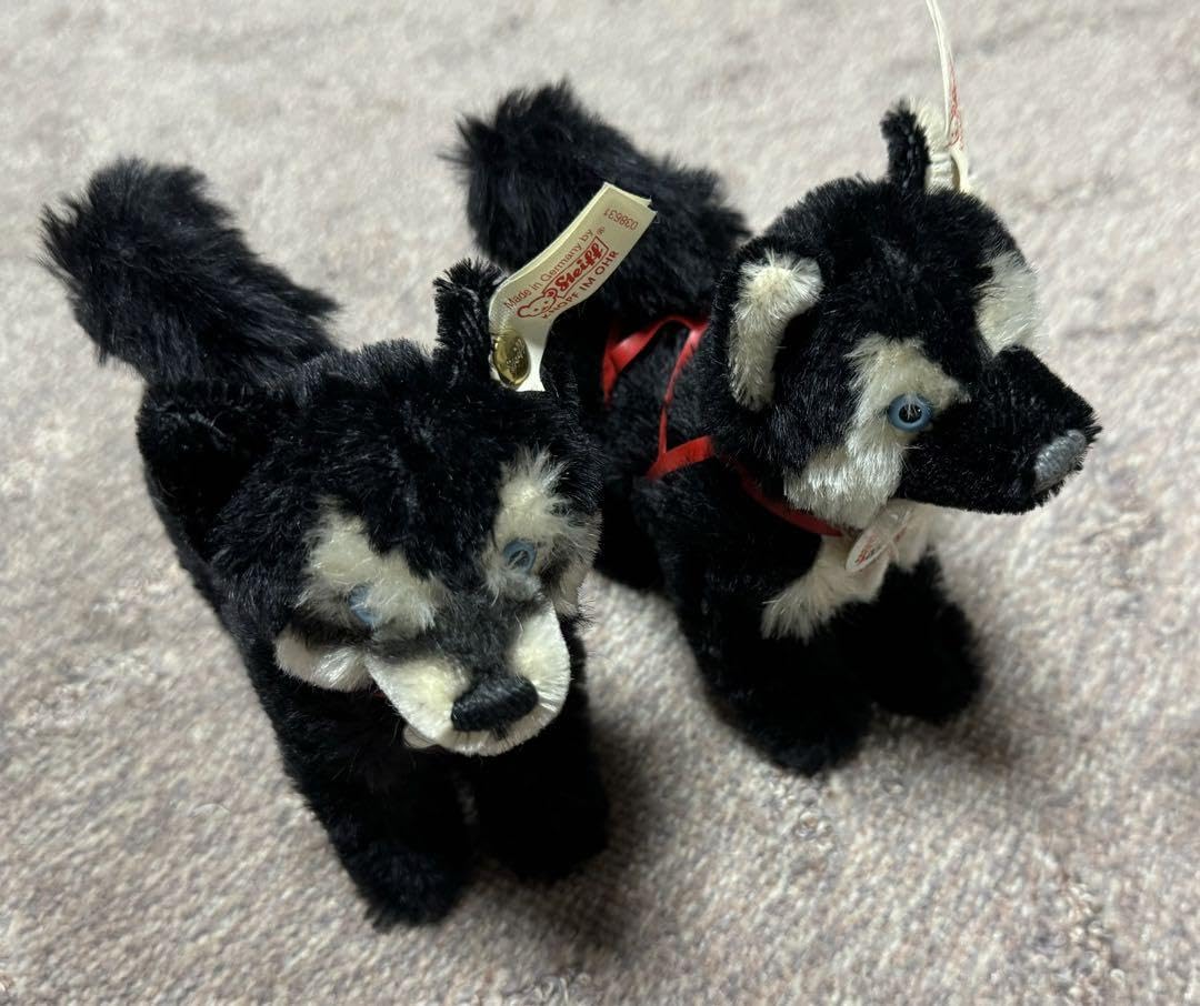 Amazon.co.jp: シュタイフ FULDAコラボ ハスキー犬2マッシャードール1 