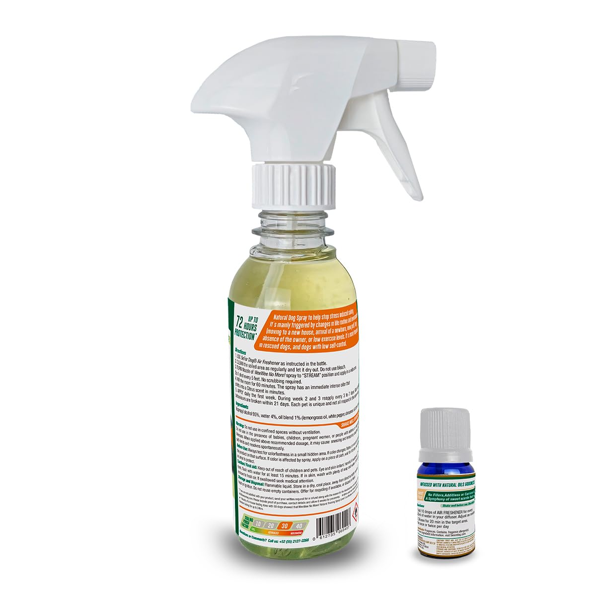 Señor Dog™ WeeWee No More! Rescued & Anxious Dogs Kit 8oz (Level 3). Dog Training Spray for Indoor use. Pet Safe Formula