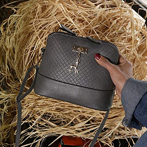 menolana Bolsa de Ombro Casual Feminina de Couro para Viagem Diária Bolsa Crossbody com Alça Removív