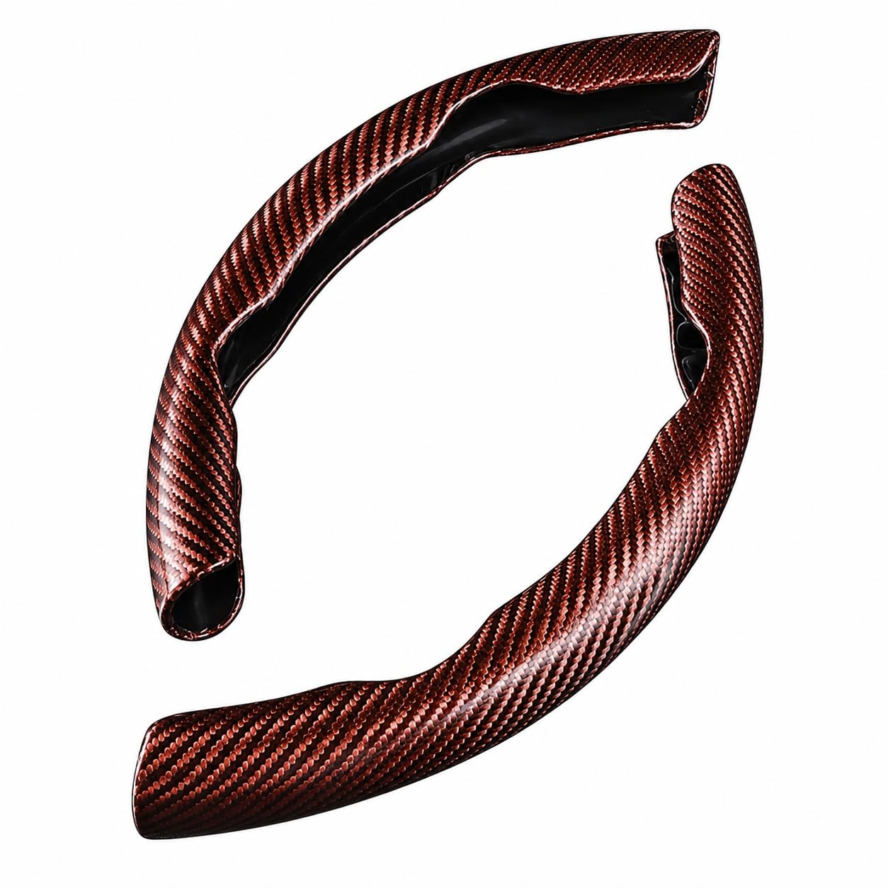 Car Steering Wheel Grip for SX4 2025 to 2026 Year Onwards All Models of Suzukii Car Carbon Fiber Non Slip Universal Steering Grip for All Cars (Carbon Brown)-image-14