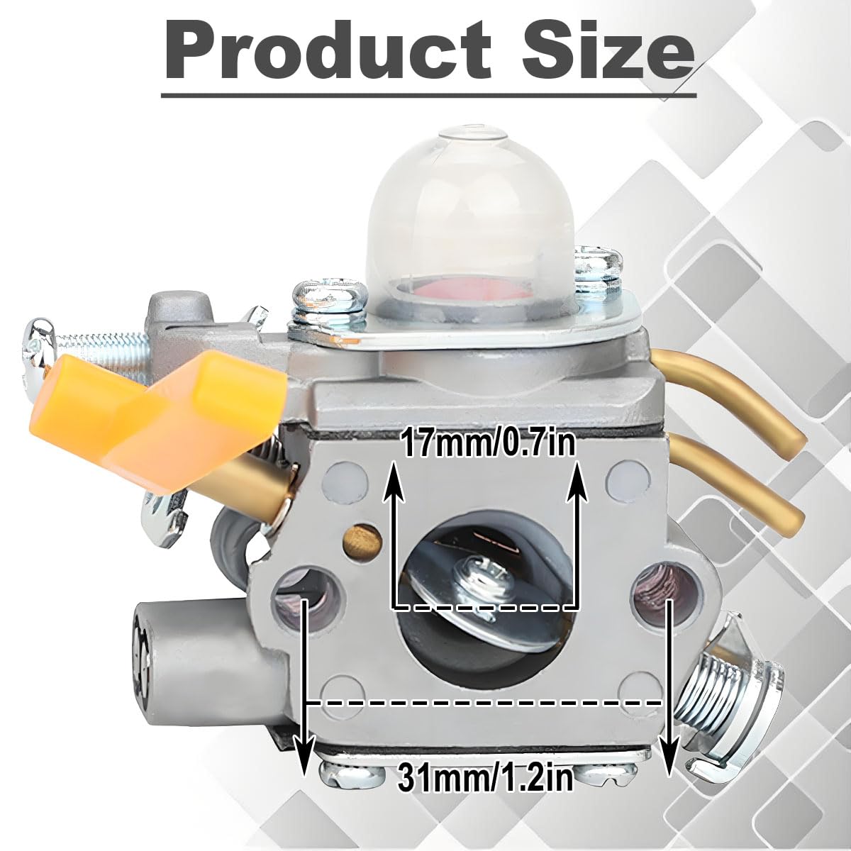 308054077 Zestaw gaźnika BC30 CS30 SS30 TP30 | dla Ryobi BC30 CS30 SS30 TP30 S430 TP26 EX26 CS26 SS26 SX135 D3300 RY28000 RY28005