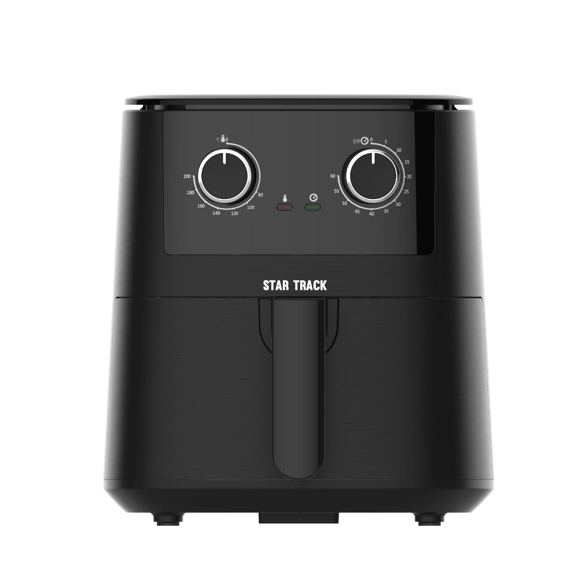 Star Track Air Fryer 4.2 Litre Capacity, 1400W Power, Airfryer With Nine Blades, Easily Removes Oil and Fat, Black Color with Elegant Design