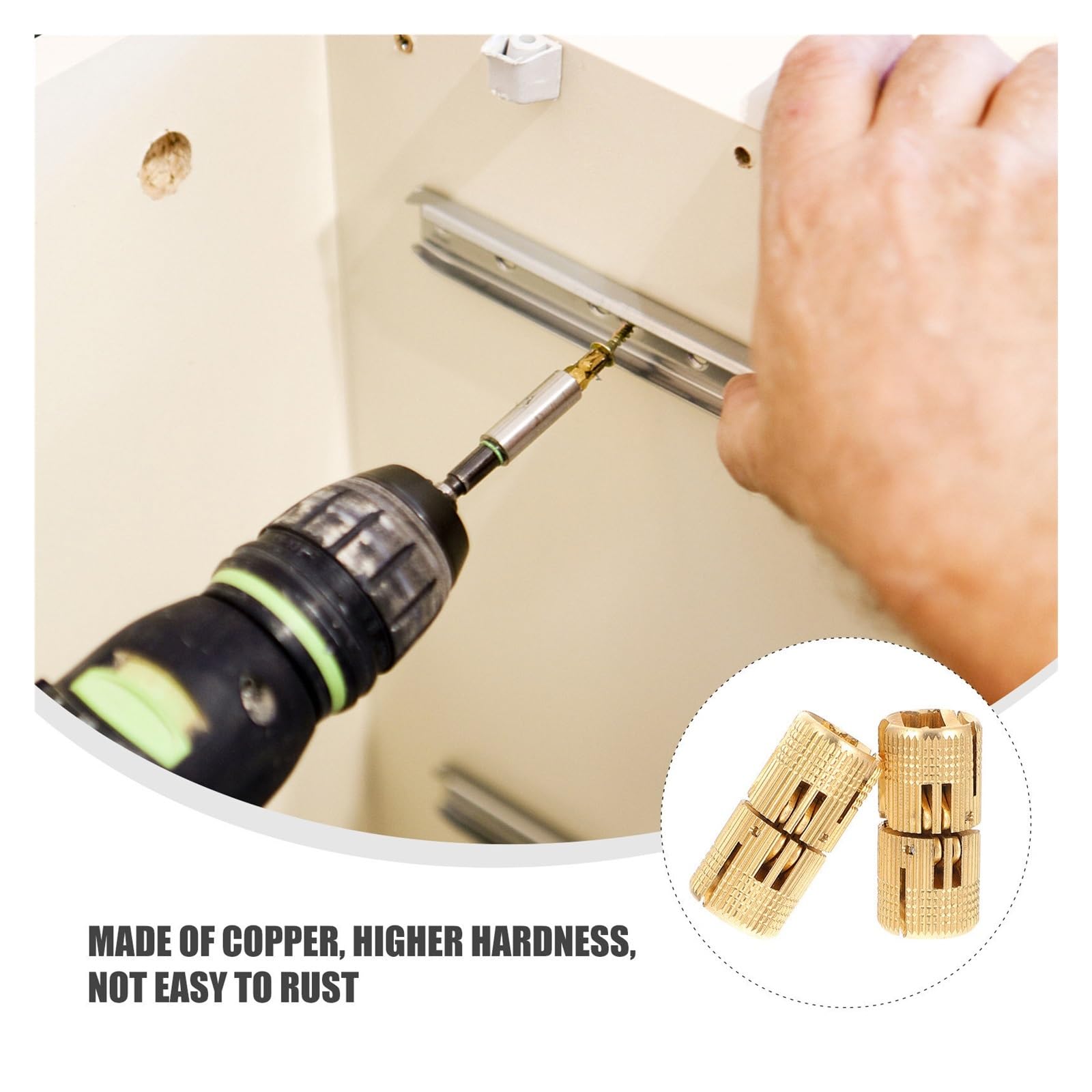 Bisagras de puerta resistentes, 2 bisagras pivotantes ocultas para armarios y muebles, perfectas para puertas y cajones de madera, diseño duradero y resistente