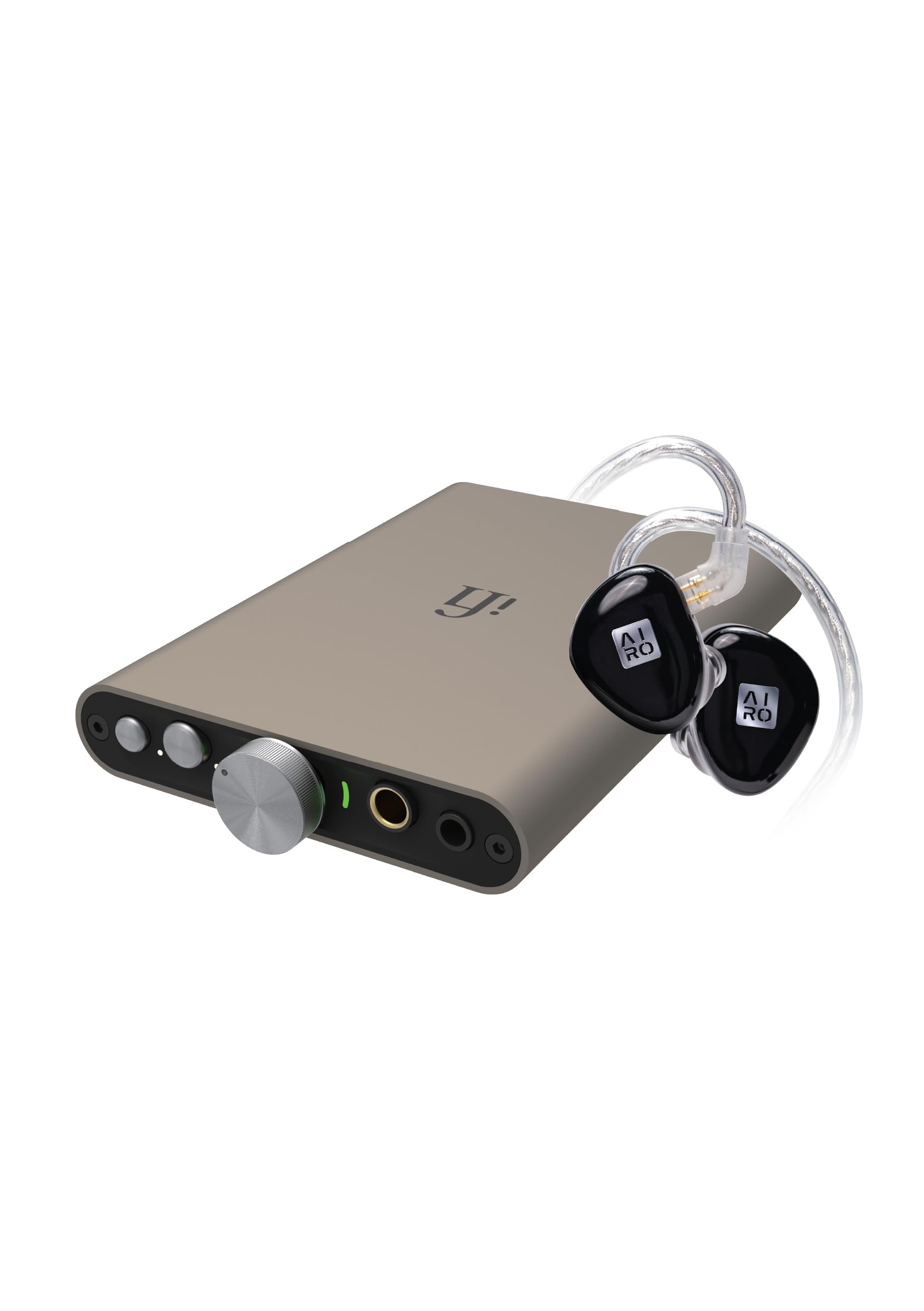 iFi hip-dac 3 Hi-Res DAC USB-C & AIRO Astra Auricolari Bundle - 384kHz PCM, uscita bilanciata da 4,4 mm e 3,5 mm, iEMatch, amplificatore per cuffie portatile, driver in titanio, suono senza perdita
