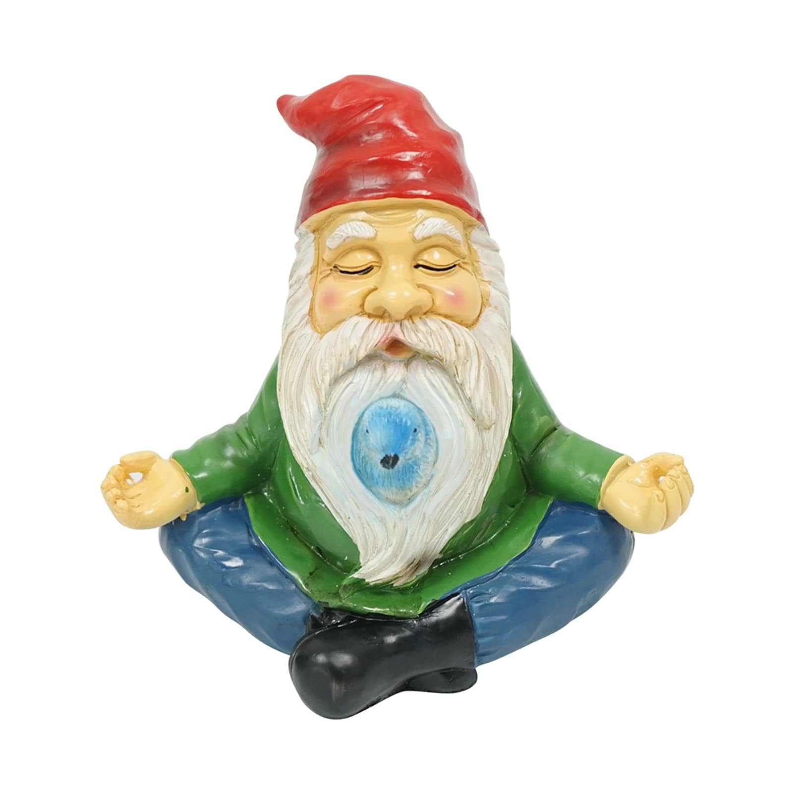 EraSpooky Statua di gnomi in resina da 15,2 cm, decorazione per esterni, sculture novità, decorazioni per cortile, patio, prato, regali divertenti per vacanze da giardino