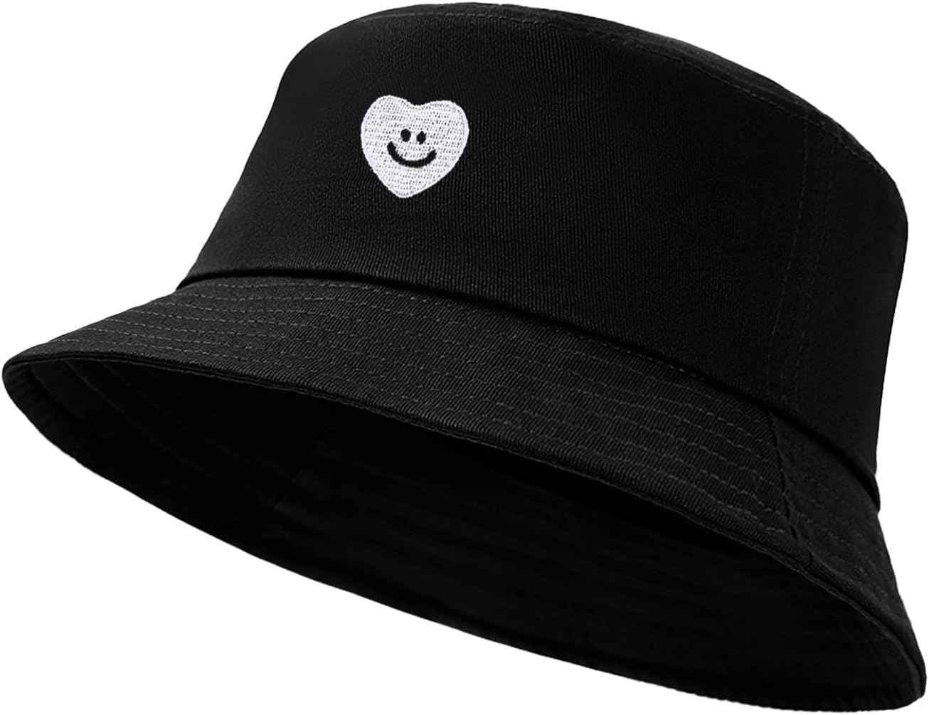 Fashion Embroidered Bucket Hat Cotton Summer Beach Sun Hat for Women Men Teen - Image 5