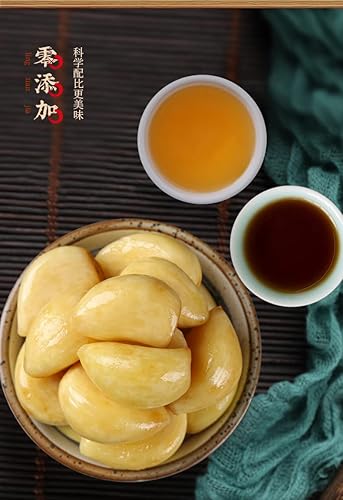 Ajo en escabeche con miel y vinagre, ajo laba, ajo en escabeche con salsa de soja, ajo en escabeche, ajo en escabeche, ajo agridulce, verdura en