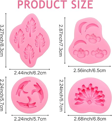 Miniatura 2 de Moldes de silicona de mono, plátano 3D, hojas de Monstera tropicales, moldes de fondant, moldes de decoración de pasteles de chocolate para hornear,