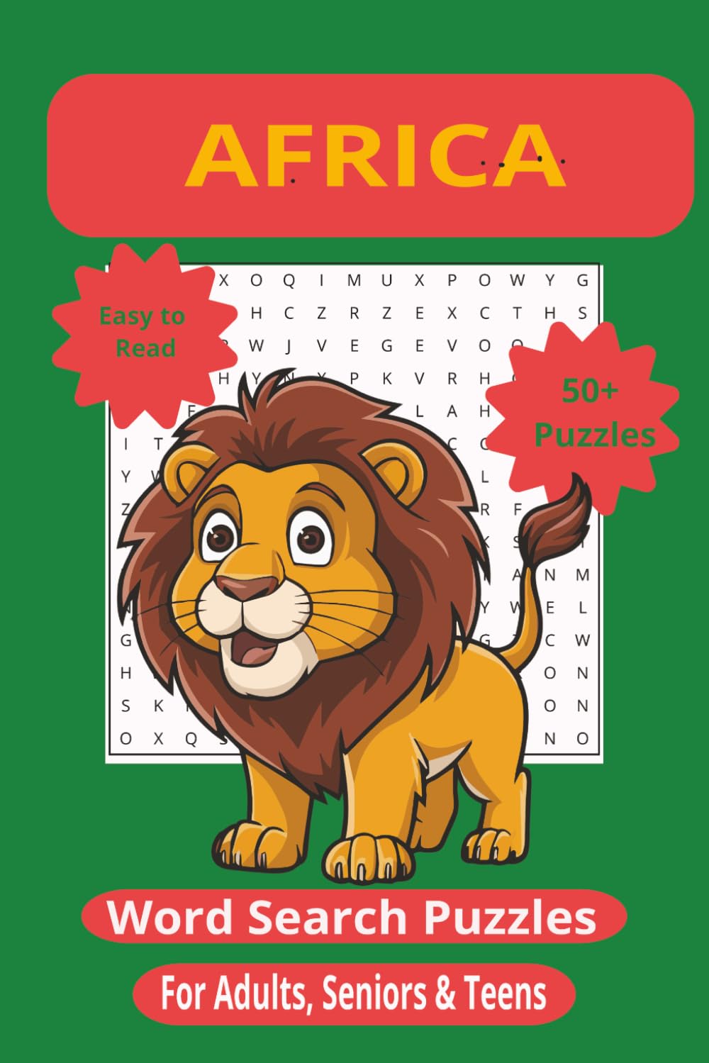 Africa Word Search Puzzle Book for Adults | 55 Large Print Puzzles Celebrating African Countries, Wildlife & Culture