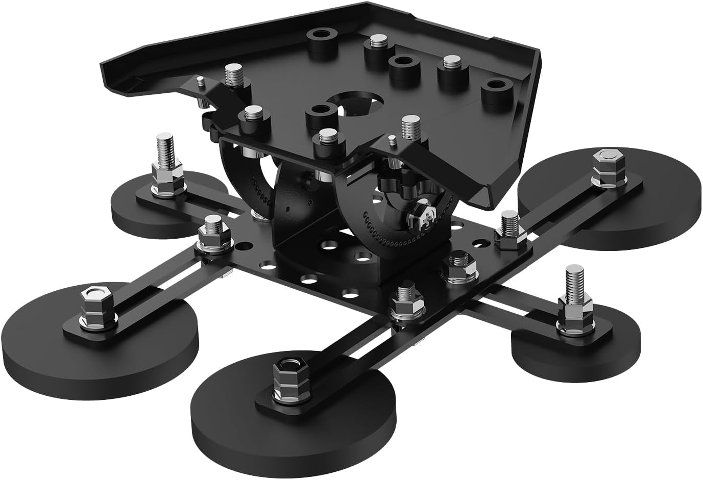 Supporto magnetico mini, adattatore con angolo di inclinazione regolabile a 20°, dotato di 6 basi magnetiche, kit di montaggio magnetico per il tetto Starlink, adatto per camper, auto, yacht e camion
