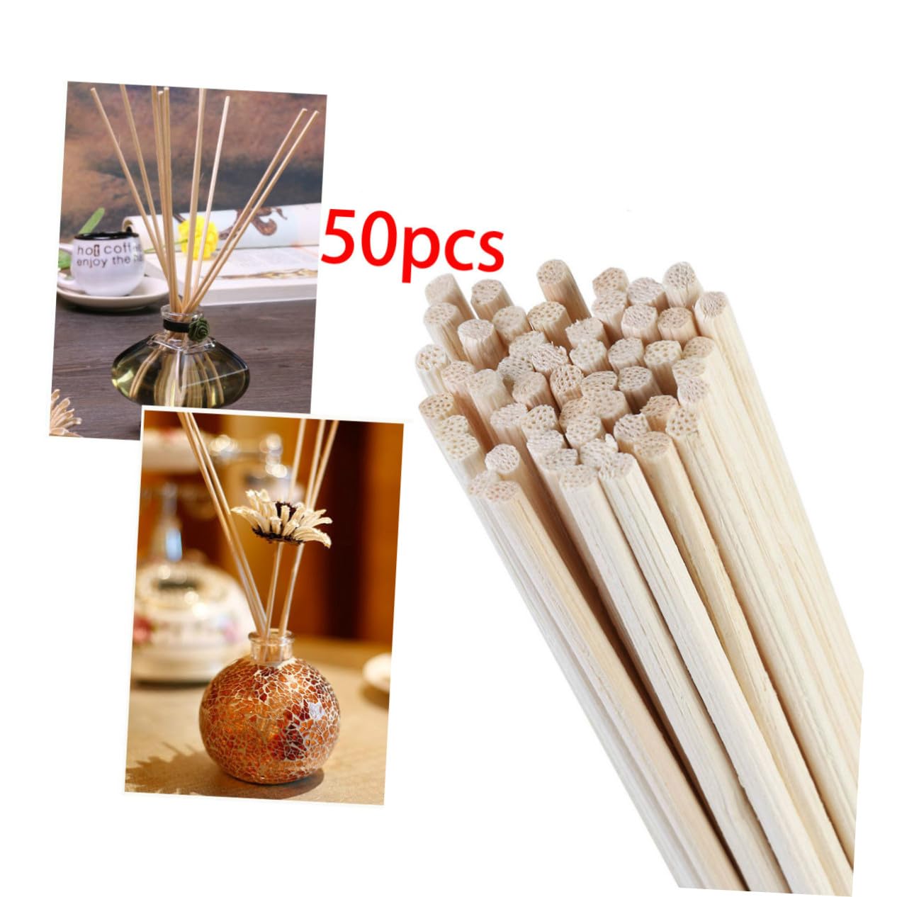 CORHAD Scent Diffuser for Home Fragrance 50pcs Aroma Diffuser Sticks 24cm Length