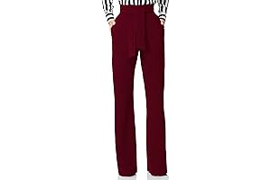 Women's Maroon Stretchy Dress Pants