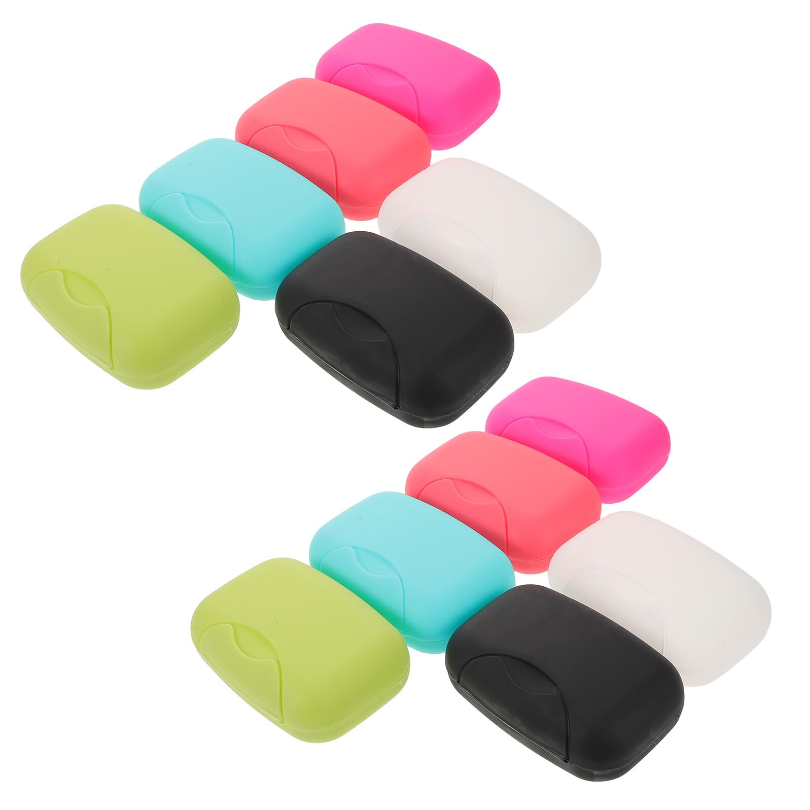 Zerodeko Jabonera de Viaje Grande Portátil de Plástico con Tapa a Prueba de Fugas, Set de 30 Piezas en Colores Variados para Camping, Gimnasio y Uso Doméstico