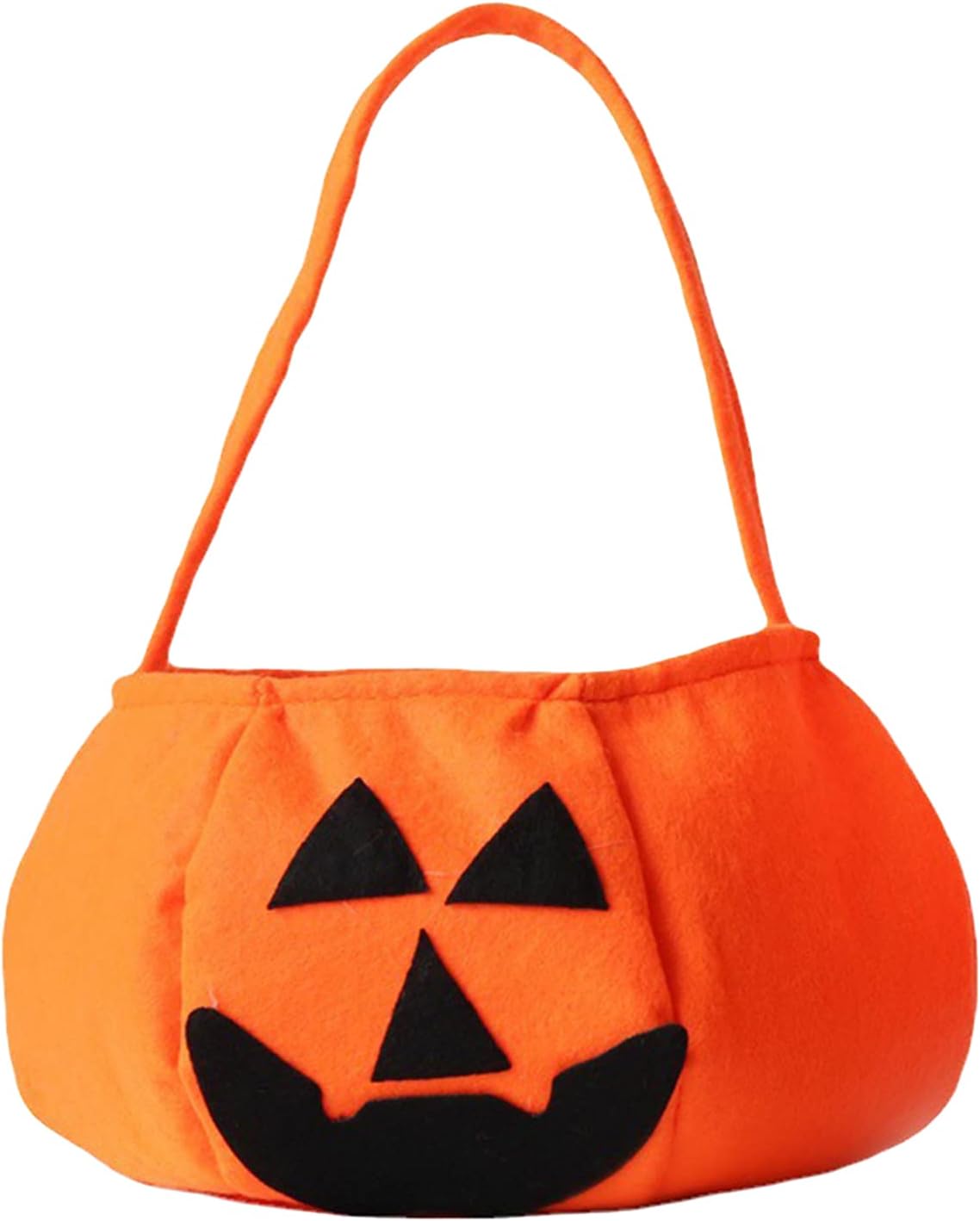 Reusable Tote Bags with Handle Smile Pumpkins Pattern Candy Ideal for Themed Party Trick or Treat