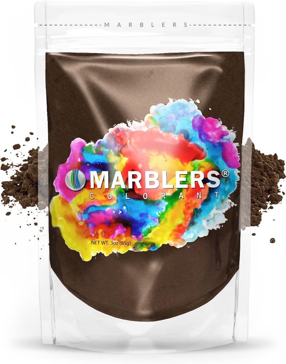 MARBLERS Brown Mica Powder [Coffee Brown] 3oz (85g) | Cosmetic Grade | Epoxy Resin Pigment | Dye | Non-Toxic, Vegan, Cruelty-Free | Lip Gloss, Nails, Body Butter | Bath Bomb, Candle & Soap Making