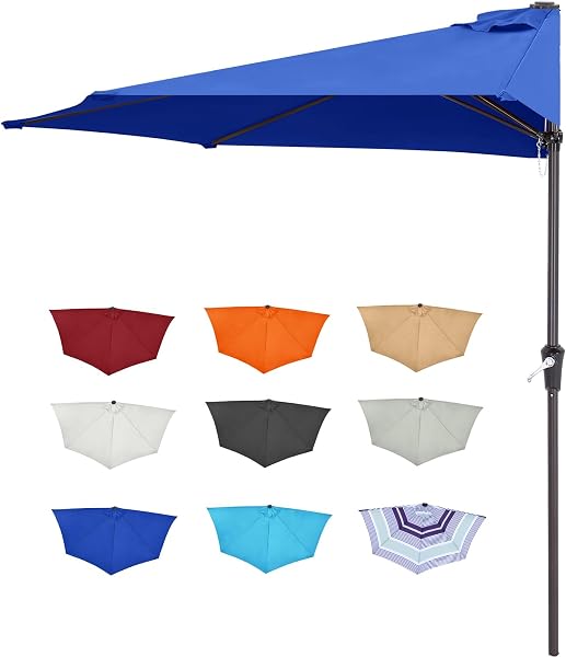 ABCCANOPY Patio Umbrella - Outdoor Half Umbrellas