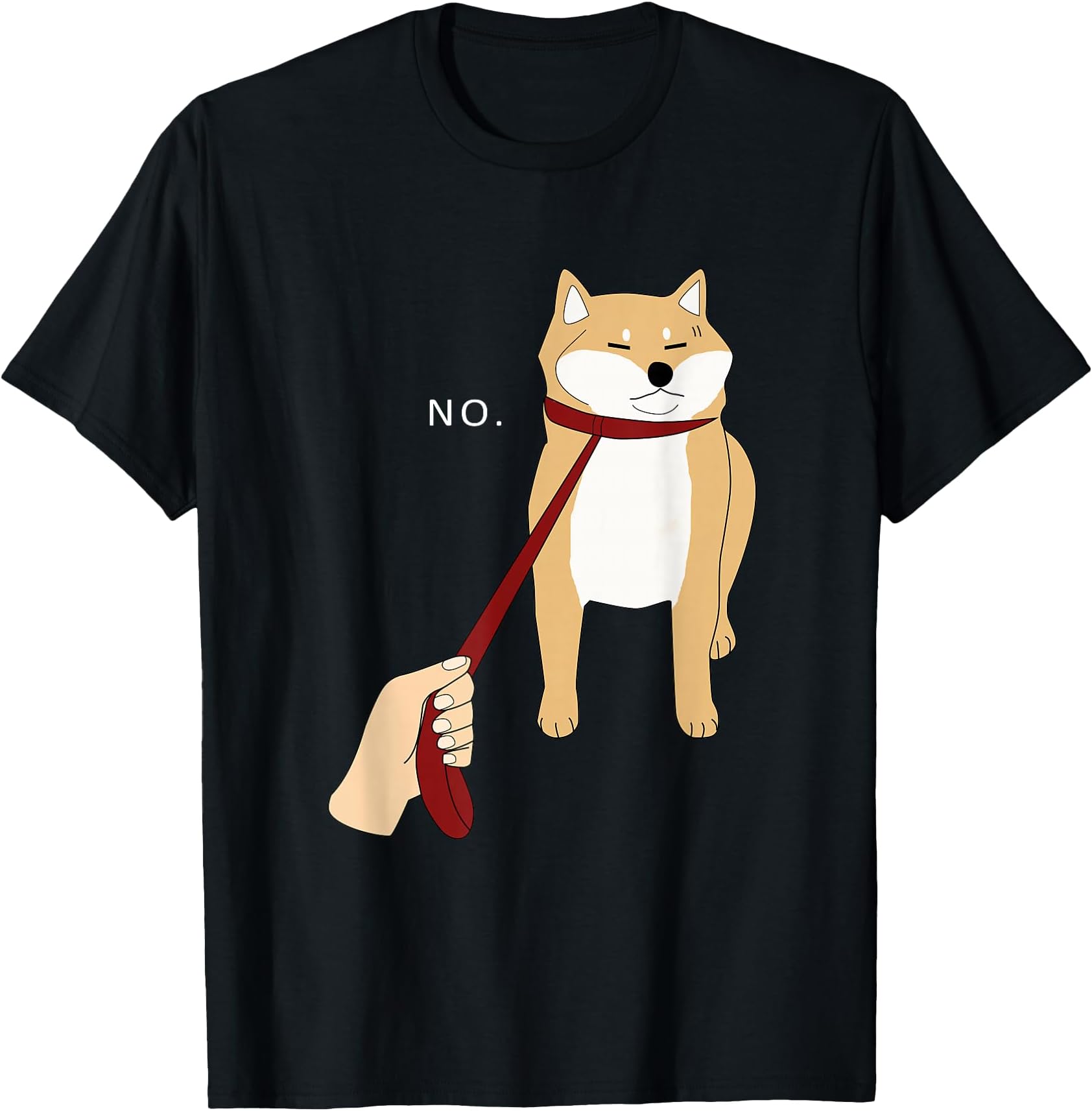 Cute Shiba Inu Shirt Nope - Doge Meme T-Shirt B T-Shirt