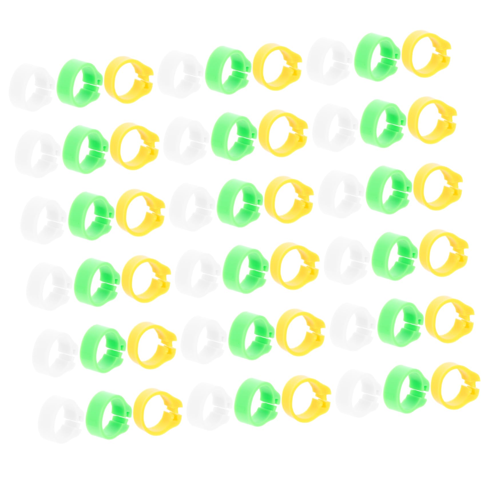 GALPADA 300Pcs Colorful Bird Leg Bands Durable Parrot Foot Rings for Pigeons Chickens Ducks More Sturdy Plastic Clip Identification Rings for Easy Animal Tracking