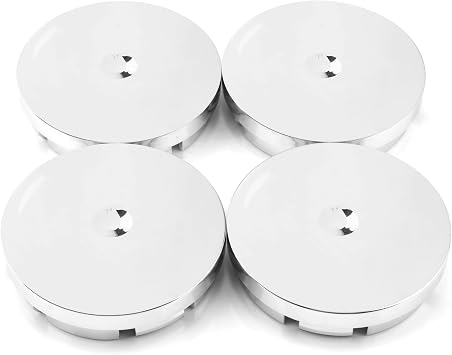 RTrhinotuning 55.5mm Wheel Center Caps Compatible with Fabia Citigo Lada Vesta 5JA 601 151A, OD 2.19"55.5 mm ID 2.01"51 mm Chrome Rim Caps