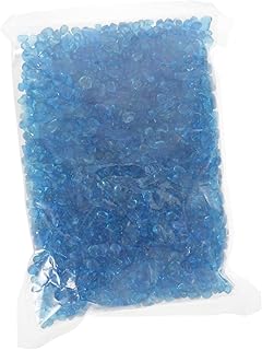 Levemolo 1 pacote com pedras azuis de jardim, seixos, plantas marinhas, decoração de vidro irregular, triturado, decorativo, enchimento de pedras, pedras preciosas, aquário, fundo em vaso, rochas espalhadas por peixes