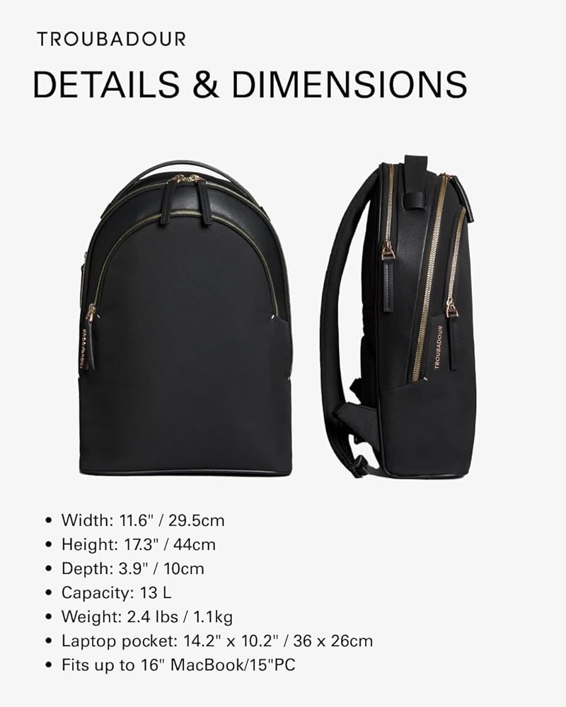 Amazon.com: Troubadour Momentum Backpack - Premium Vegan