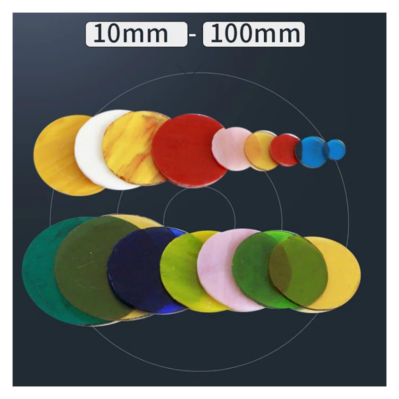 Cortador Manual de agujeros redondos, máquina cortadora de vidrio con lentes de alta precisión, herramienta de corte de vidrio redondo de 10-100MM de diámetro práctico Uso versátil