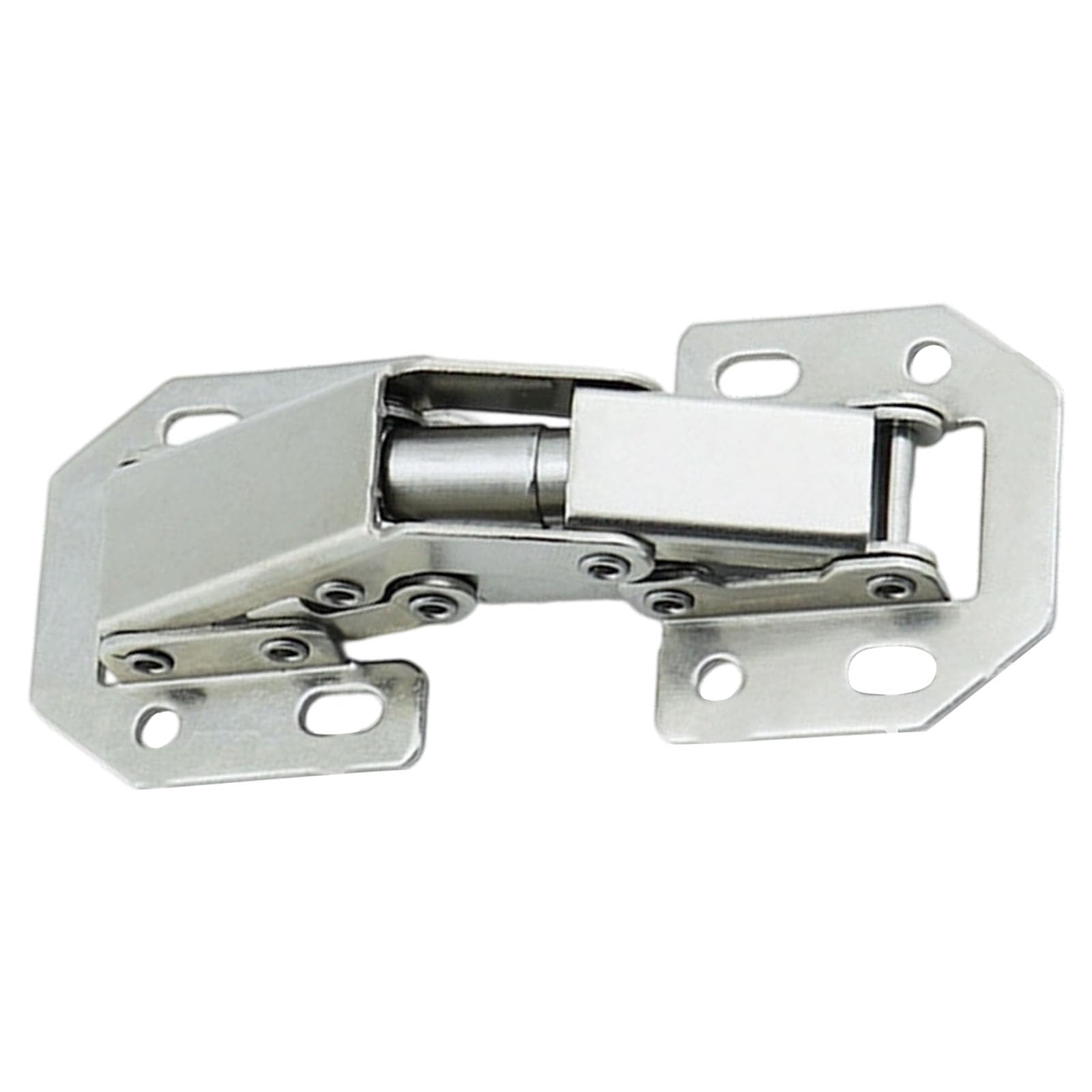 2 Tool-Free Bearing Fastener Set, Quiet Shut Screw-on Hardware for Closet Cabinet Boards Child Safe Cabinet Hinges