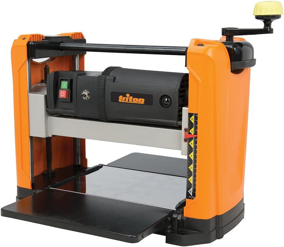 Triton TPT125 Benchtop Thickness Planer - 12-1/2" Wood Planer with 17,500 Cuts Per Minute, Adjustable Depth for Woodworking Projects, Efficient Dust Extraction System