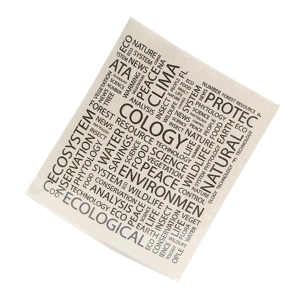 WOVEBIUS Kitchen Cleaning Cloth Tableware Clean Tool Kitchens Gadgets Reusable Absorbent Dish Cloths English letter