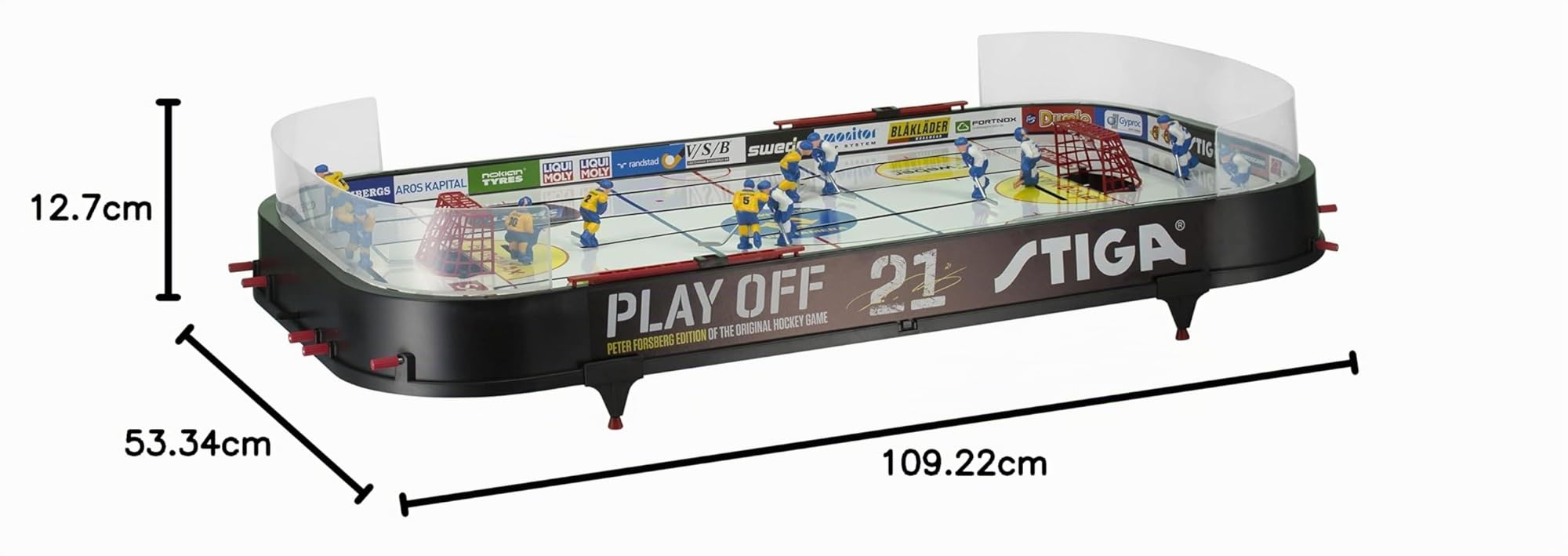 STIGA Eishockey Tischspiel Playoff 21 Hockey Spiel für Kinder und Erwachsene