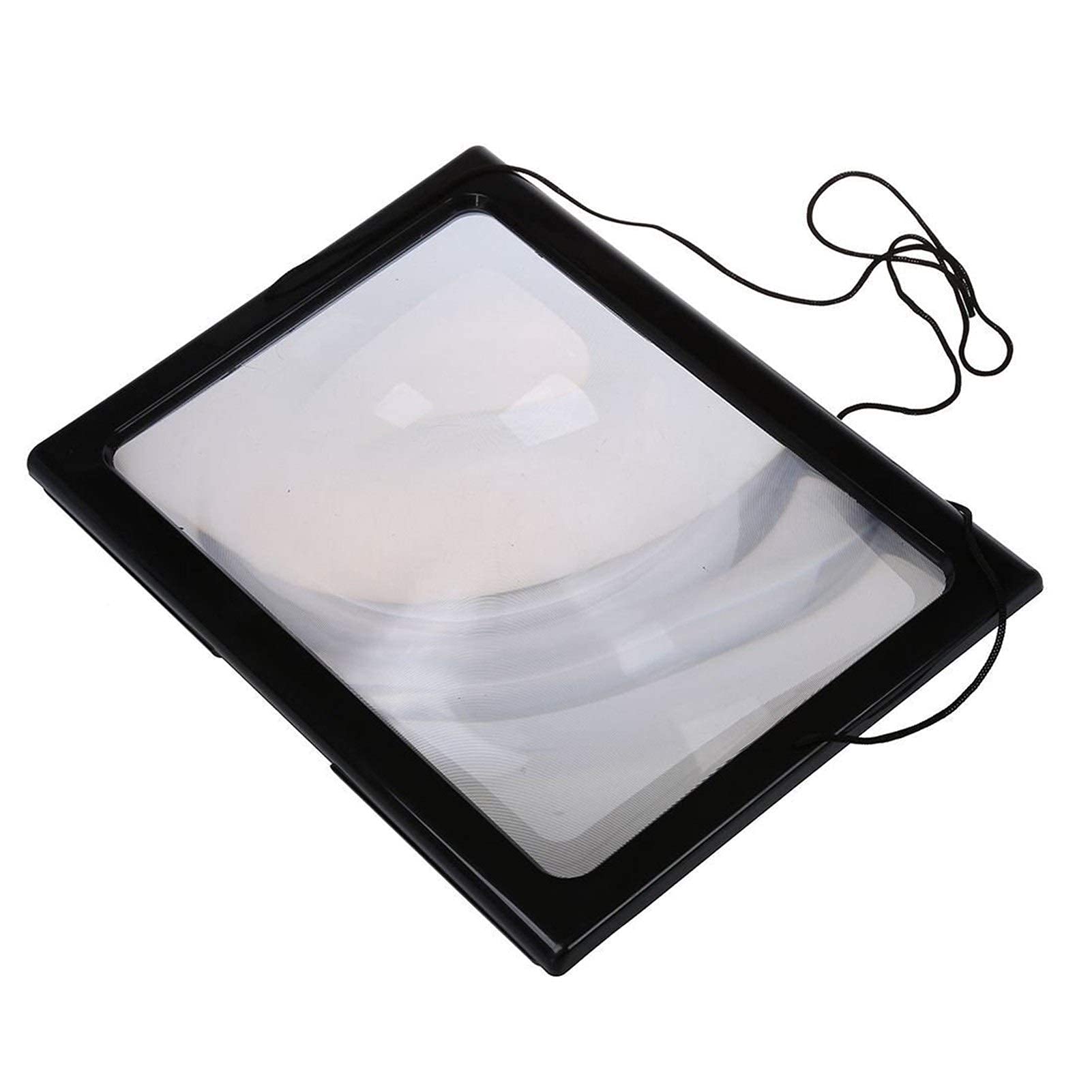 Lente d'Ingrandimento Ultrasottile A4 a Pagina Intera in PVC Grande 3X Pieghevole con Mani libere per la Lettura con 4 luci a LED Keep it in Mind