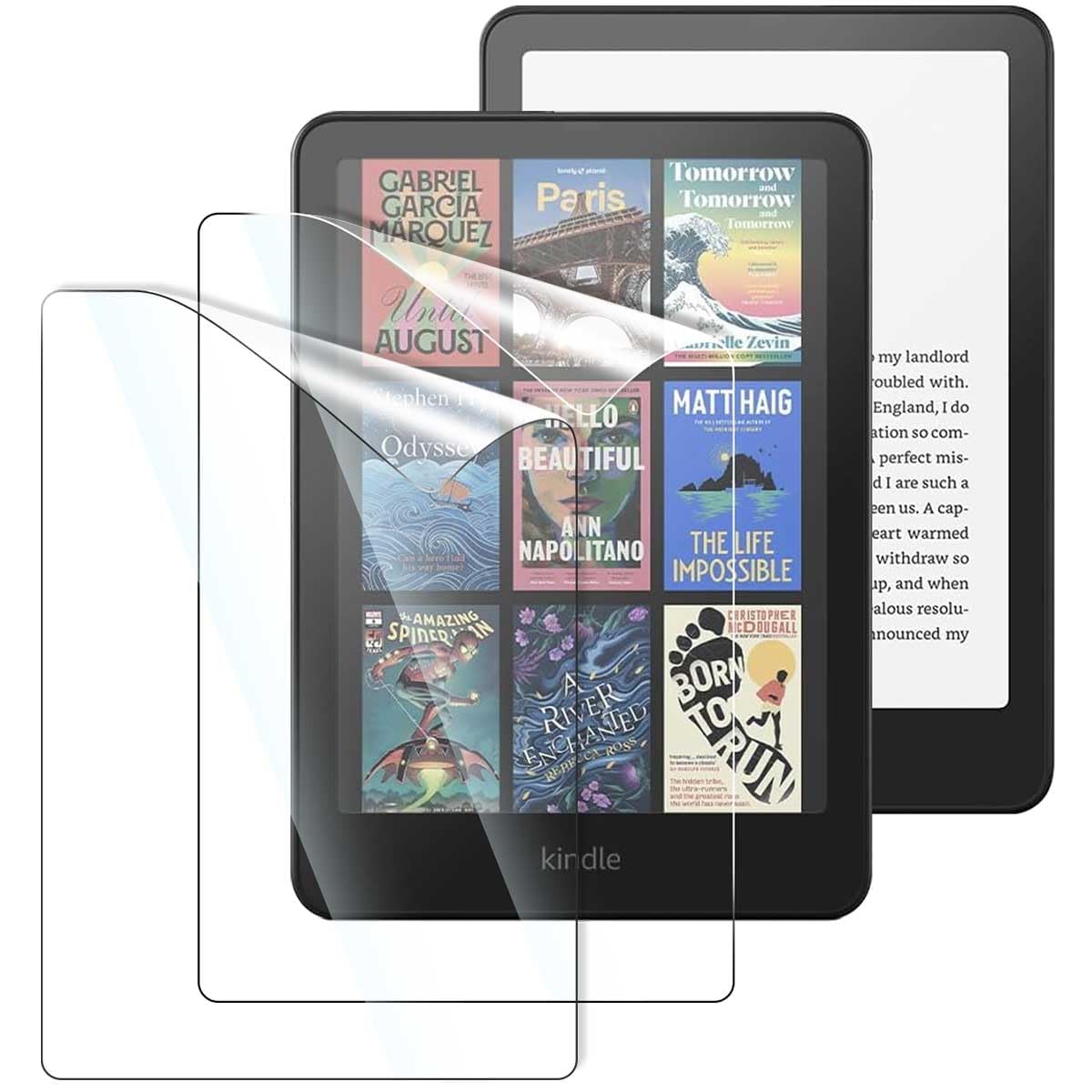Hikaka Protecteur d'écran HD/givré/verre trempé pour Kindle Paperwhite 7 pouces 12e génération 2024 et Colorsoft Signature Edition, film d'écriture antireflet résistant à l'usure (Verre trempé