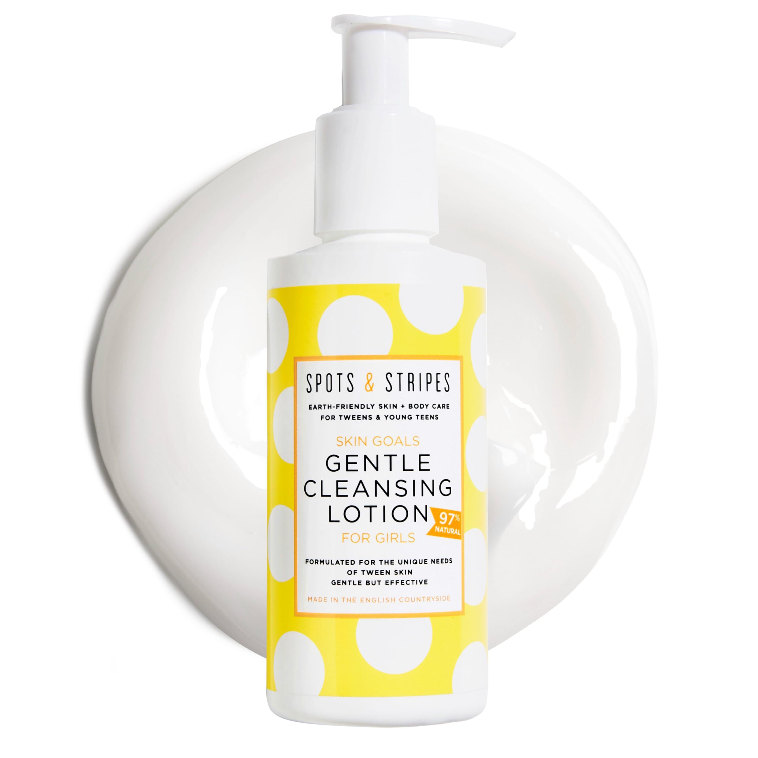 Spots & Stripes - Skin Goals Gentle Cleansing Lotion for Girls, the Perfect Starter Face Wash for Teen and Young Skin, Super-Gentle (150ml)