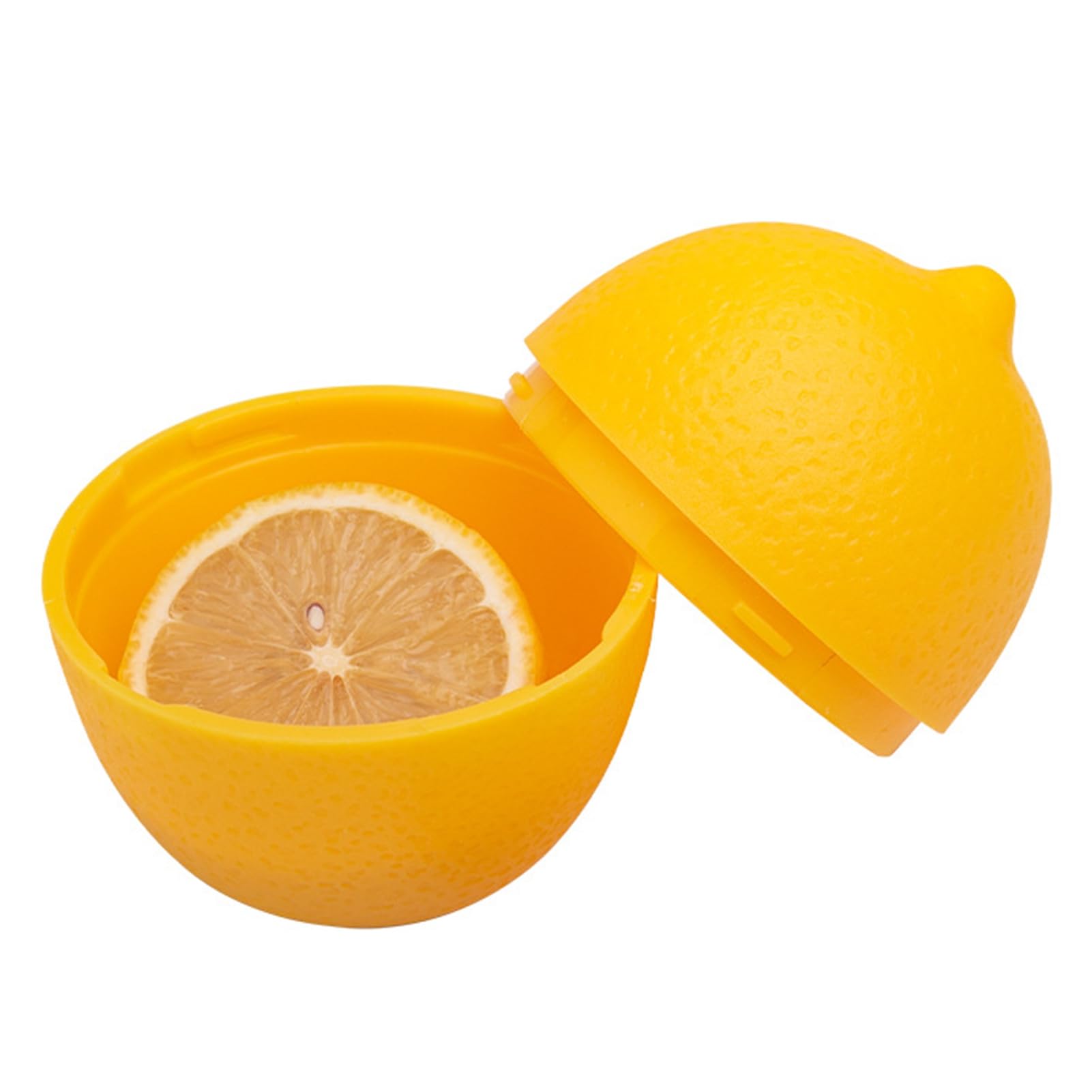 Wilitto Yellow Fruit And Vegetable Storage Containers Reusable Refrigerator Box Storage Bowls Saver Food Keeper For Green Pepper, Onion, Tomato, Lemon, Garlic, Refrigerator Vegetable Crisper