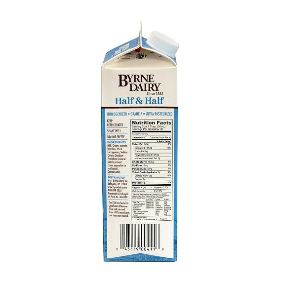 Byrne Half & Half Original Liquid Creamer (902-00071)
