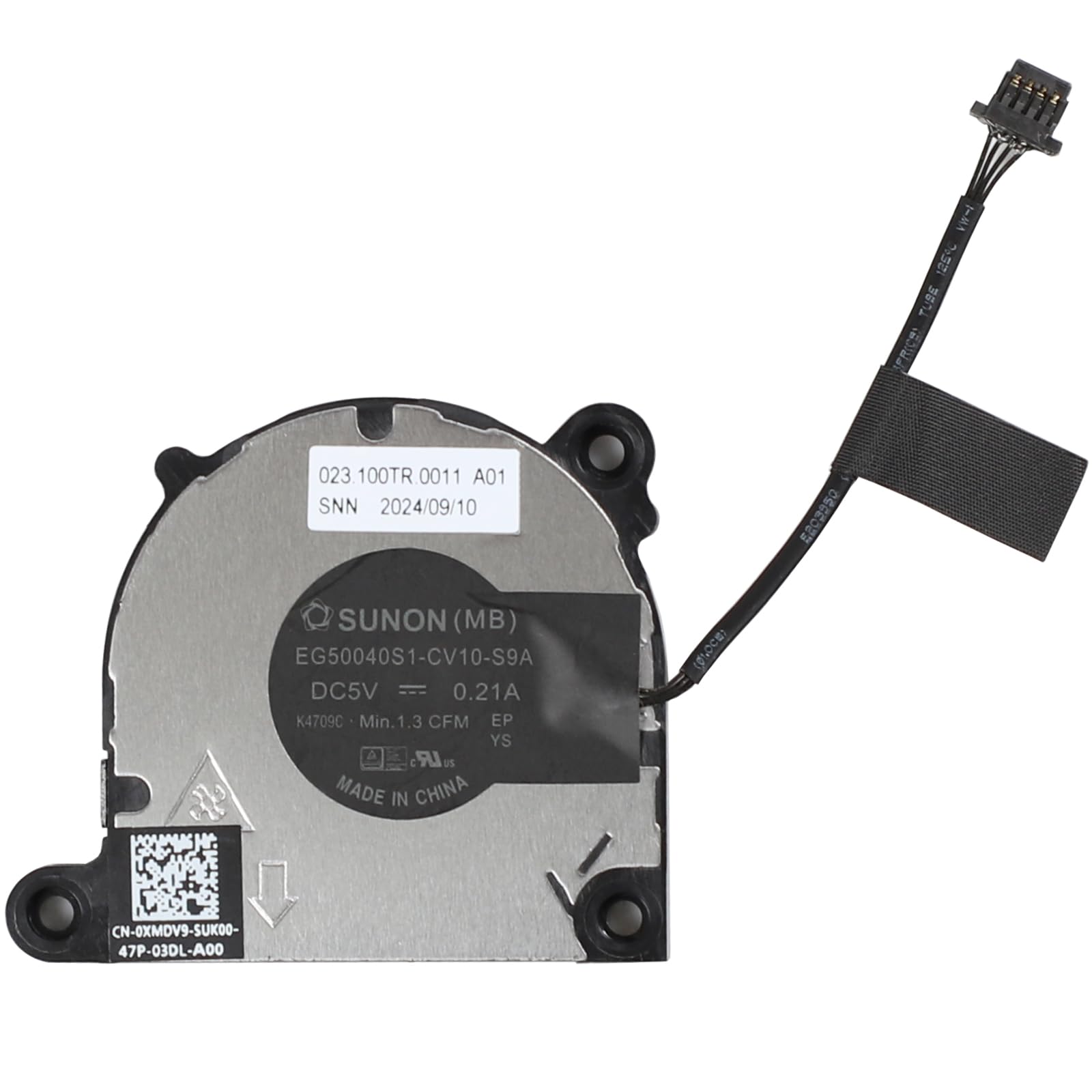 New Motherboard Cooling Fan Replacement for Dell Alienware M16 R1 M18 R1 M18X R1 Series Motherboard Small Fan 0XMDV9 EG50040S1-CV10-S9A DC5V 0.21A