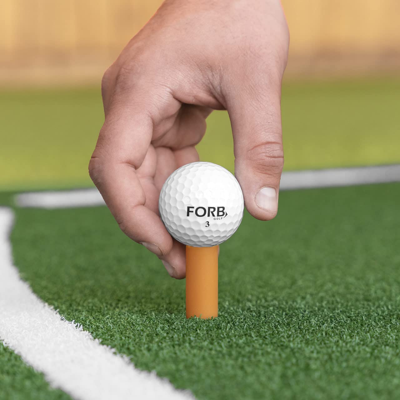 FORB Golf Tapis d'Enseignement [1,5 m x 1,5 m] | Swing, Position et Alignment
