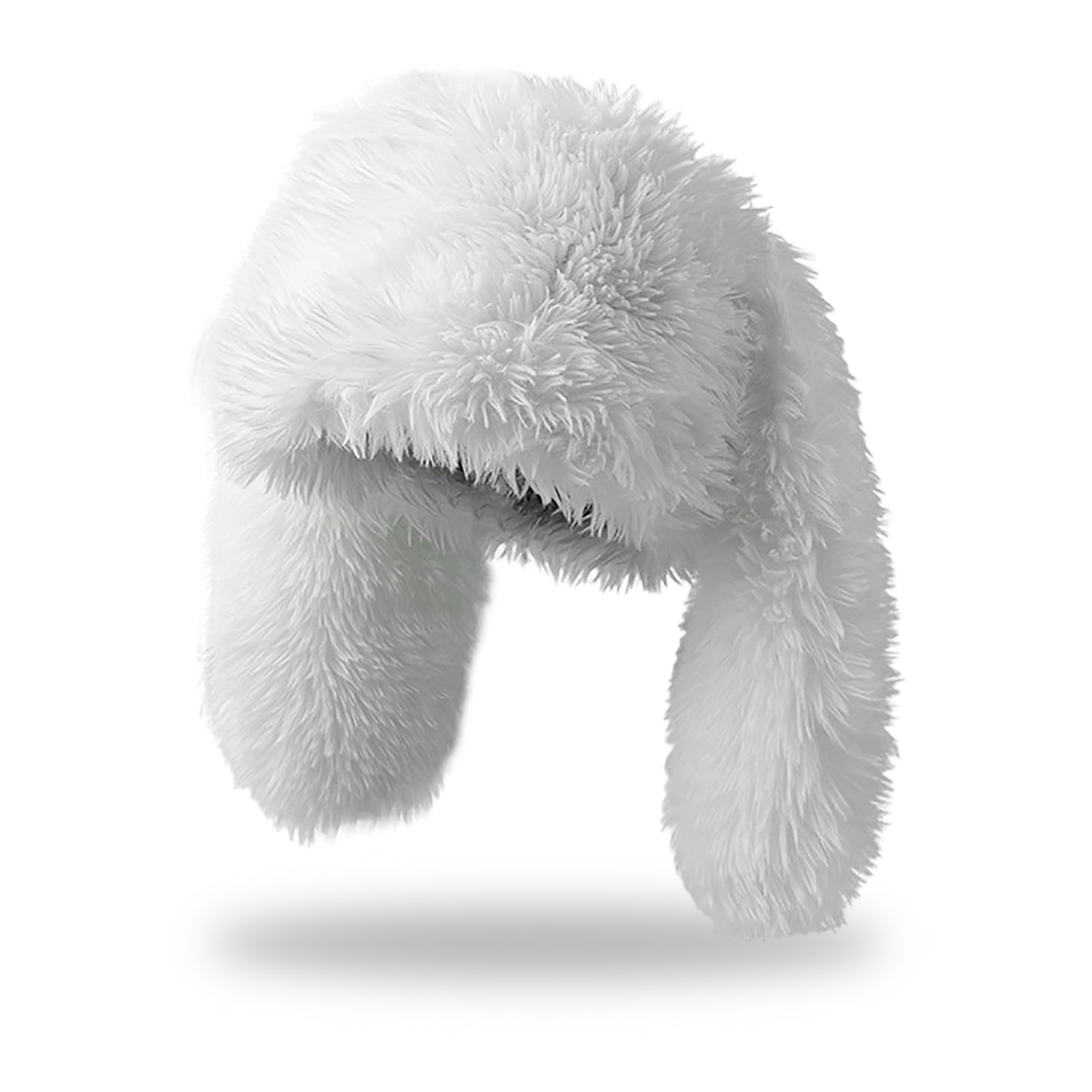 Y2K Fuzzy Bunny Hat for Women Girls Cute Furry Beanie with Long Rabbit Ears Handmade Pink Bunny Hood Hat - Soft Plush Long Ears - Etsy main image 3