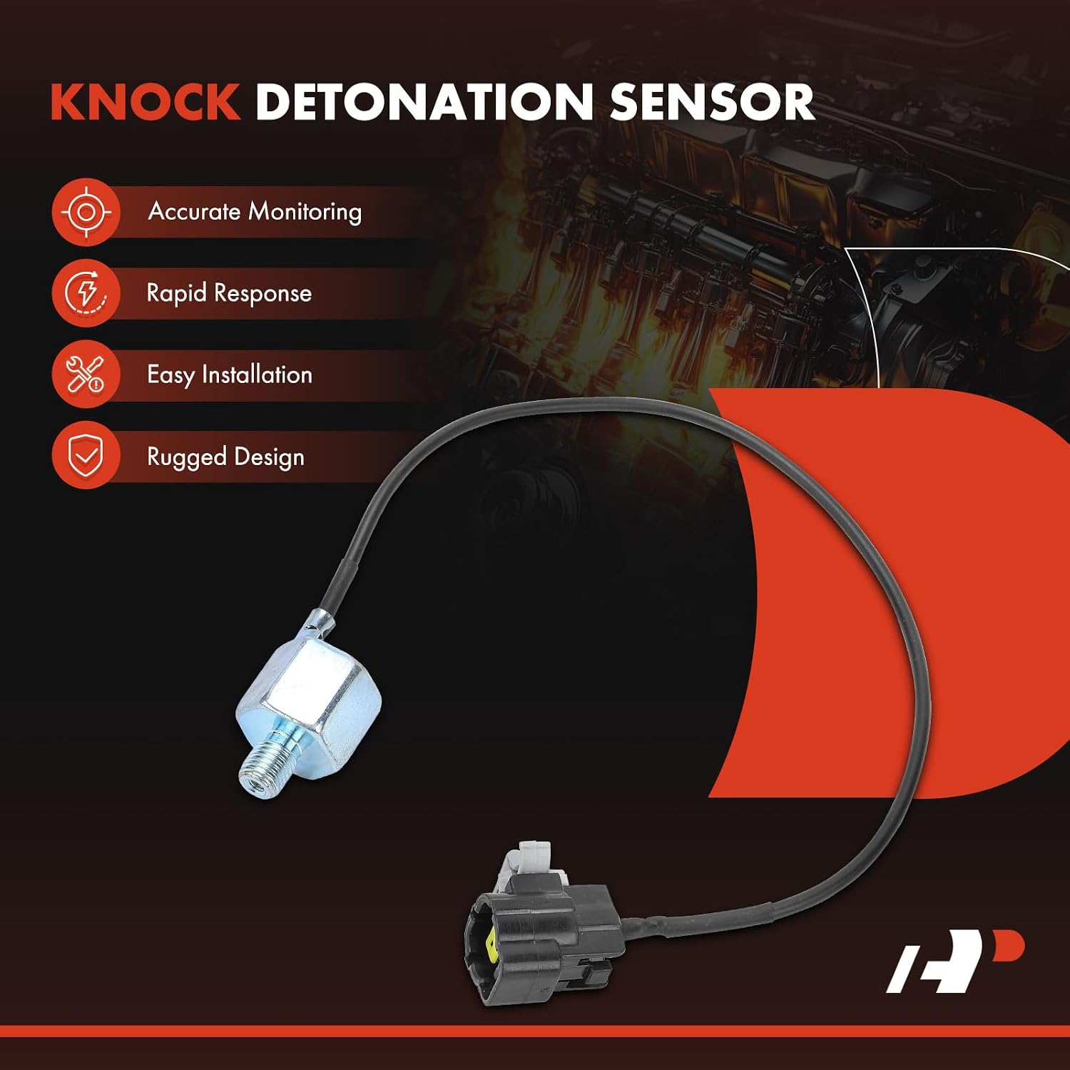 A-Premium Ignition Knock Detonation Sensor Compatible with Mazda Protege 2001-2003, Protege5 2002-2003, 2.0L
