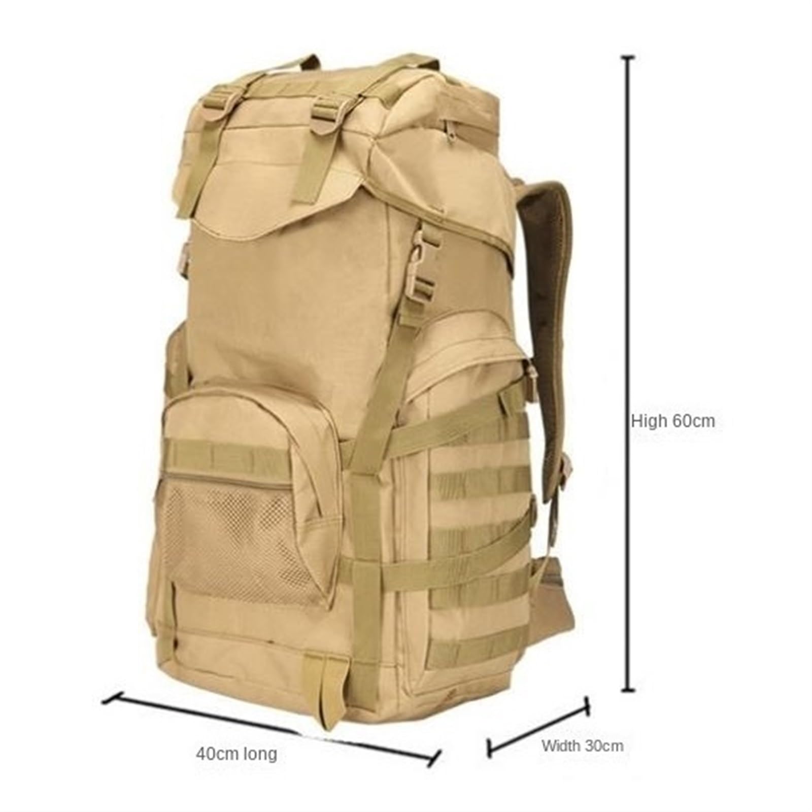 Mochila Viaje Mochila Montaña Mochila Táctica Deportiva Para Exteriores, De Gran Capacidad, Para Montañismo, Multifuncional Mochila Trekking