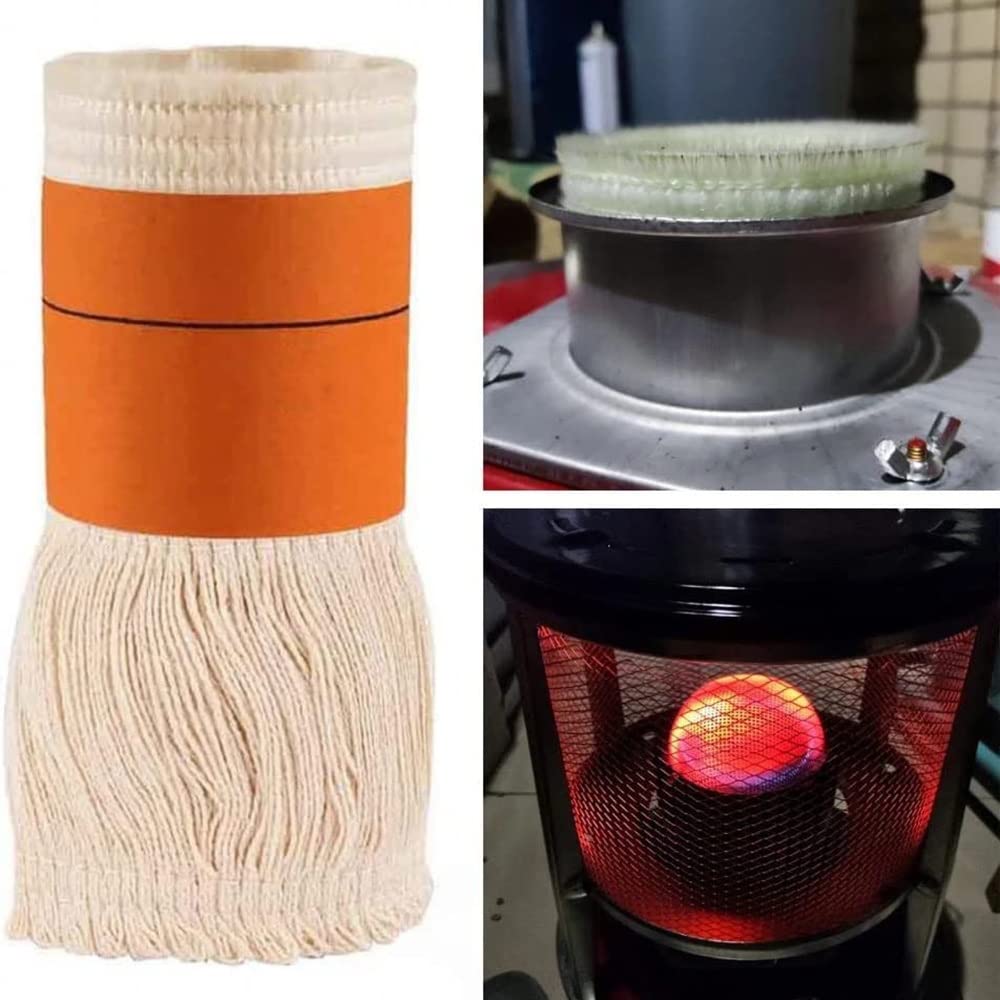 JWW Docht Für Petroleumofen Portable 75mm Baumwollkern Effizienter Dochte, Porfessional Ersatz Dochte, Lange Brenndauer Rauchfrei Geruchsneutral (Color : 6 * 75mm)
