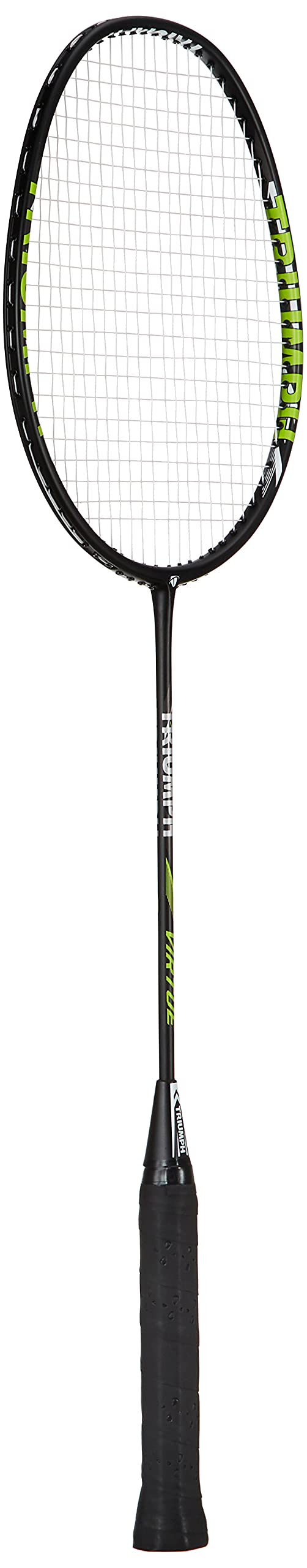 Triumph Virtue Graphite Hotmelt Light Weight Strung Badminton Racket with Cosmic-3R Single Compartment Badminton Bag Lime/Sky-image-21